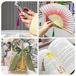 24Pcs 3 Colors Polyester Tassel Decorations&nbsp;OCOR-TADJ0007-01C