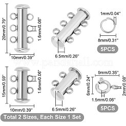 304 Stainless Steel Clasps Sets&nbsp;STAS-UN0010-94P