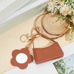 1Pc Portable Imitation Leather Bag Keychain&nbsp;AJEW-CL0001-64A