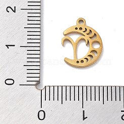 Real 18K Gold Plated 304 Stainless Steel Pendants&nbsp;STAS-R003-02G-06