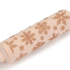 Christmas Snowflake Wooden Rolling Pins&nbsp;DIY-E034-10C