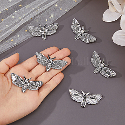 6Pcs Gothic Alloy Lapel Pins for Backpack Clothes&nbsp;JEWB-FH0002-83AS