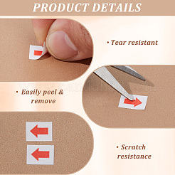 Waterproof PVC Arrow Self-Adhesive Stickers&nbsp;DIY-GF0006-43