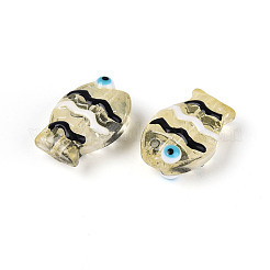 Transparent Glass and Enamel Beads Strands&nbsp;GLAA-T034-01B