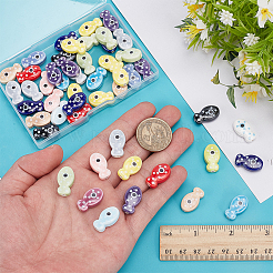 50Pcs Handmade Porcelain Beads&nbsp;PORC-ME0001-14