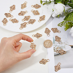 20Pcs Knot Zinc Alloy Adjustable Jean Button Pins&nbsp;FIND-FH0017-91G