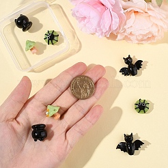 8Pcs 4 Styles Halloween Themed Handmade Lampwork Beads Sets&nbsp;LAMP-YW0001-64