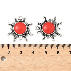 Alloy Glass Pendants&nbsp;PALLOY-F316-04AS
