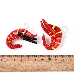 4Pcs Handmade Lampwork Pendants&nbsp;LAMP-N034-04