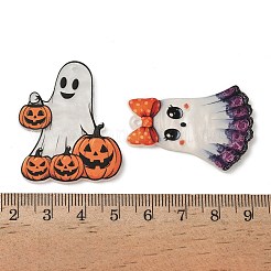 Halloween Opaque Printed Acrylic Pendants&nbsp;OACR-Z032-01