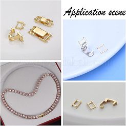 80Pcs 4 Styles Eco-Friendly Brass Watch Band Clasps&nbsp;KK-FH0004-02
