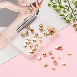 60Pcs 6 Style Brass Spacer Beads&nbsp;KK-X0093-09G-NF