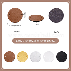 50Pcs 5 Colors PU Leather Labels&nbsp;DIY-PH0030-33A