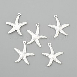Starfish/Sea Stars Brass Pendants&nbsp;KK-L134-11S