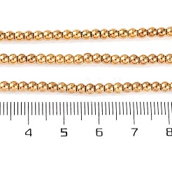 Electroplated Synthetic Non-magnetic Hematite Beads Strands&nbsp;G-H027-C01-02