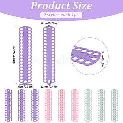 9Pcs 9 Styles Plastic Embroidery Thread Plate&nbsp;DIY-FG0007-69