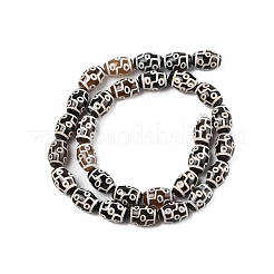 Tibetan Style dZi Agate Beads Strands&nbsp;G-N344-02E