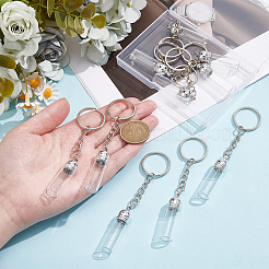 12Pcs Glass Bottle Keychain&nbsp;KEYC-UN00022