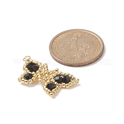 2Pcs 2 Color Glass Seed Beaded Pendants&nbsp;PALLOY-MZ00104