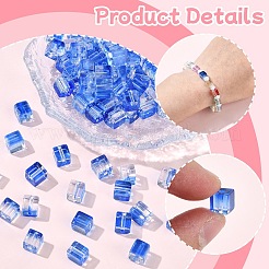 100Pcs Baking Paint Transparent Glass Beads&nbsp;DGLA-YW0001-35D
