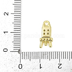 Brass Micro Pave Clear Cubic Zirconia Pendants&nbsp;LS-KK-L238-15G