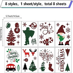 8 Sheets 8 Styles PVC Waterproof Wall Stickers&nbsp;DIY-WH0345-236
