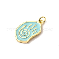 Brass Enamel Pendants&nbsp;KK-I378-08G