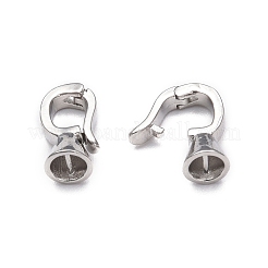 Rack Plating Brass Fold Over Clasps&nbsp;KK-E080-05P