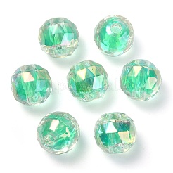 Two Tone UV Plating Rainbow Iridescent Acrylic Beads&nbsp;LS-TACR-D010-06A
