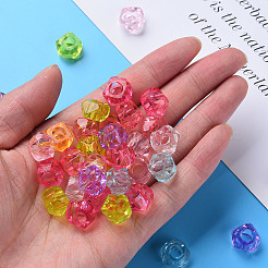 Transparent Acrylic European Beads&nbsp;X-MACR-S373-56B