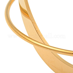 304 Stainless Steel Plain Cuff Bracelet&nbsp;BJEW-B076-02G
