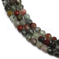 Natural African Bloodstone Beads Strands&nbsp;G-S388-A02-4mm