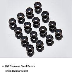 20Pcs 202 Stainless Steel Beads&nbsp;STAS-UN0025-15