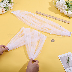 1 Pair Polyester One-shoulder Shawl for Bride&nbsp;AJEW-ME0002-94A