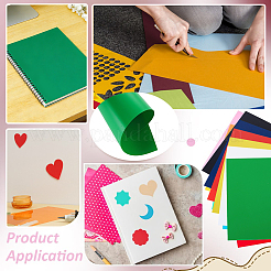 24Pcs 6 Colors PVC Plastic Sheets&nbsp;AJEW-BC0011-24B