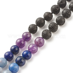 7 Chakra Buddhist Necklace&nbsp;NJEW-JN03895-03