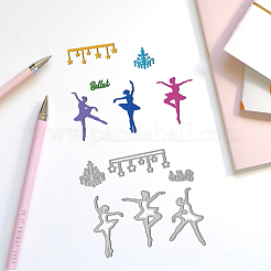 Ballet Dancer Carbon Steel Cutting Dies Stencils&nbsp;DIY-WH0309-2997