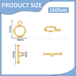 160Sets Alloy Toggle Clasps&nbsp;FIND-UN0015-85