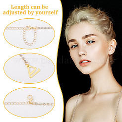 4 Pairs 2 Colors Rhinestone Chain Non-slip Bra Straps&nbsp;FIND-GO0002-50