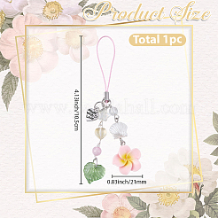 1Pc Alloy Polyester Mobile Straps&nbsp;AJEW-BM0001-22B