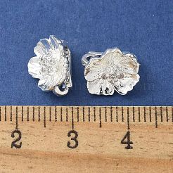 Brass Micro Pave Clear Cubic Zirconia Pendants&nbsp;KK-A236-09S