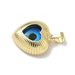 Brass Resin Pendants&nbsp;KK-H079-02B-G01