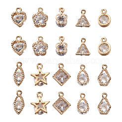Rhombus Alloy Charms&nbsp;ZIRC-CD0001-01