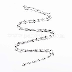 Non-Tarnish 201 Stainless Steel Heart & Oval Link Chains&nbsp;STAS-N092-108