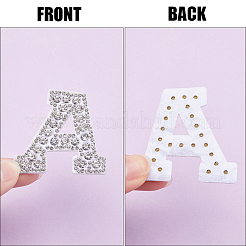 Alphabet Resin Rhinestone Patches&nbsp;DIY-GF0009-18A