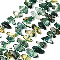 Synthetic Green and Yellow Quartz Beads Strands&nbsp;G-L649-A05-01