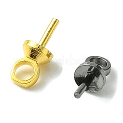 40Pcs 5 Colors Brass Cup Peg Bails Pendants&nbsp;KK-FS0001-25