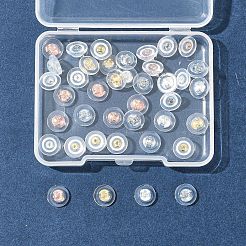 40Pcs 4 Colors Long-Lasting Plated Brass Silicone Ear Nuts&nbsp;KK-FS0001-49