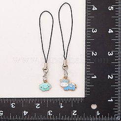 Alloy Enamel Mobile Strap&nbsp;HJEW-SW00024-02