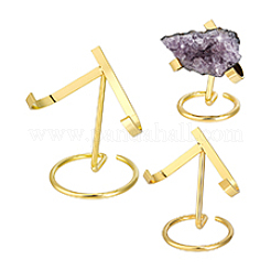 3Pcs 3 Styles Iron Crystal Mineral Display Holder&nbsp;ODIS-PH0002-06